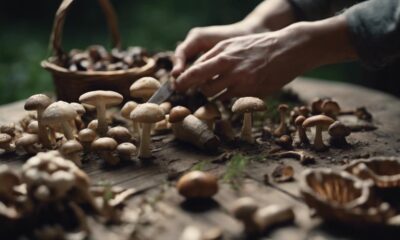 cleaning wild mushrooms properly