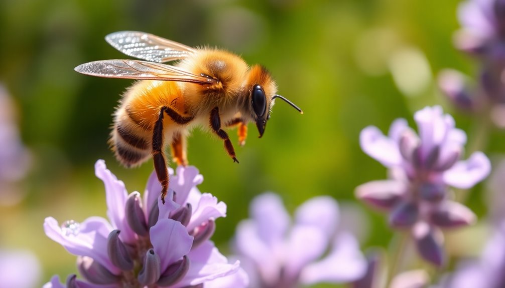 bees foraging for pollination