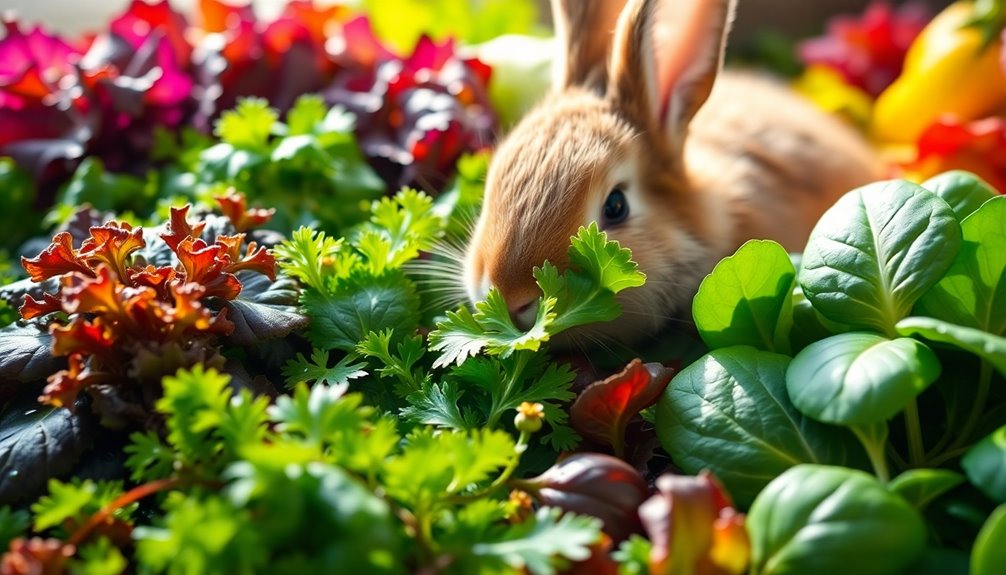 best greens for rabbits