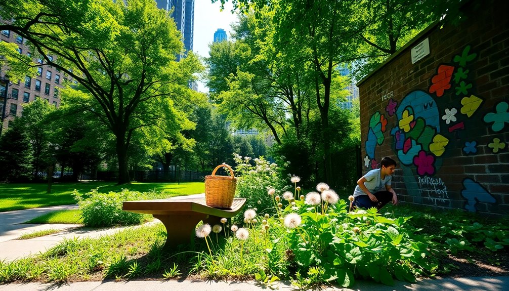 city harvesting wild edibles