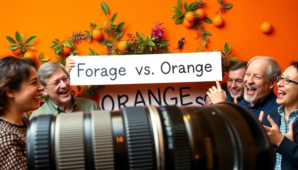 forage and orange humor