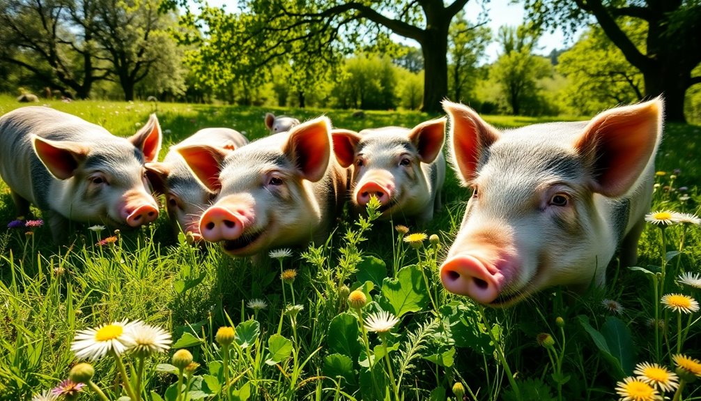 forage benefits for swine