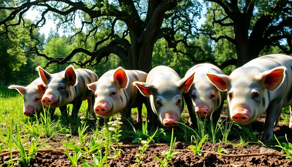 forage benefits pigs diet