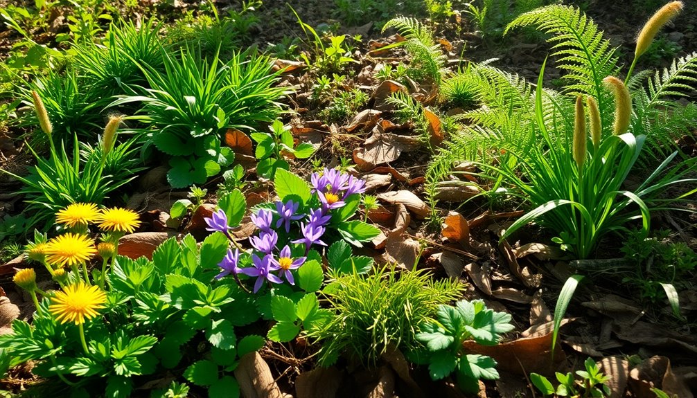 foraging for edible plants