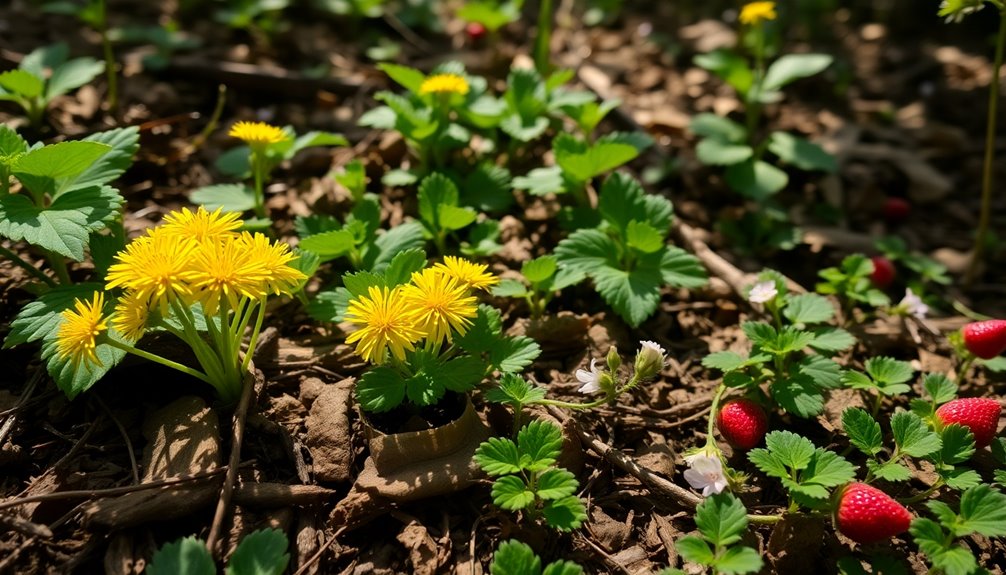 foraging for edible plants