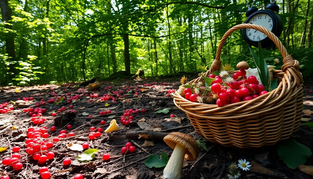 foraging for seasonal foods