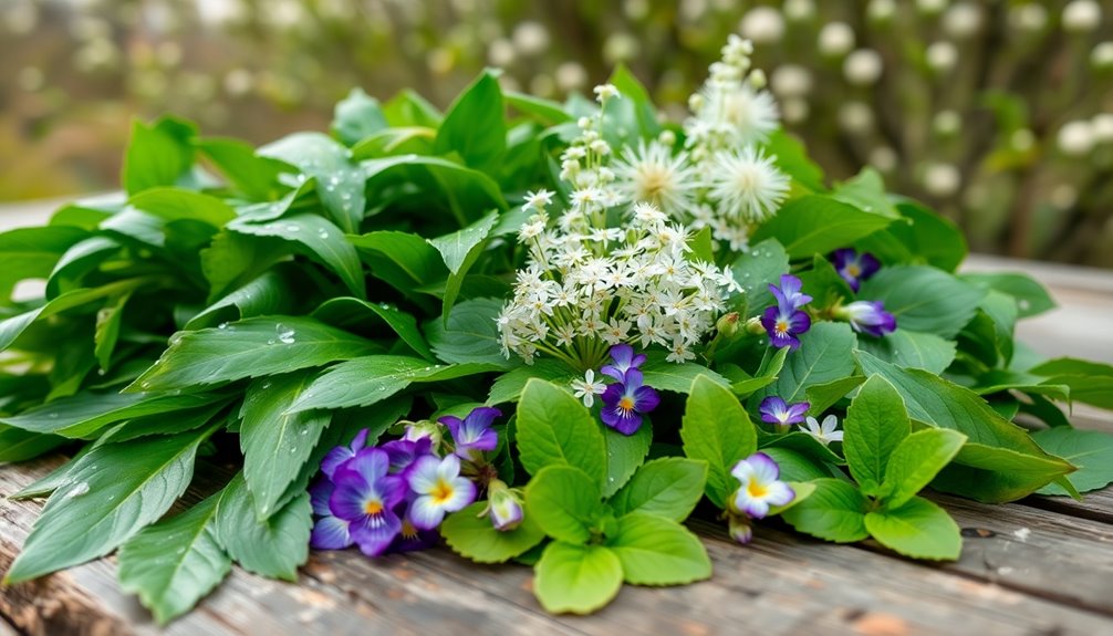 foraging for wild ingredients