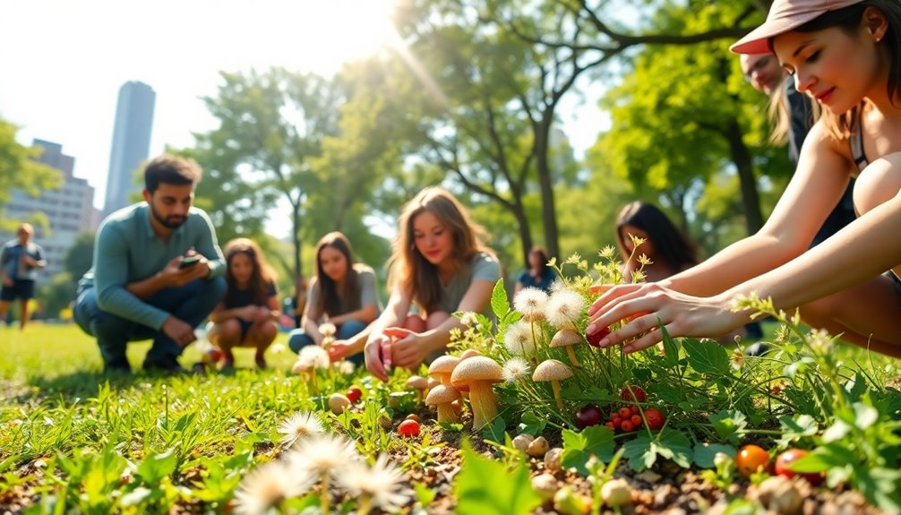 foraging in urban parks