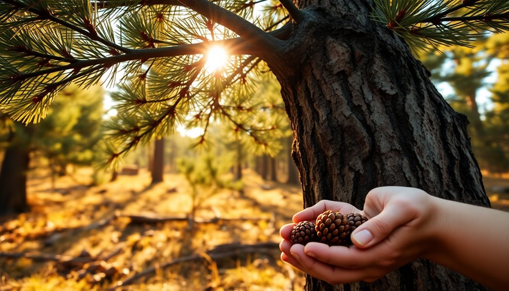 foraging pine nuts guide