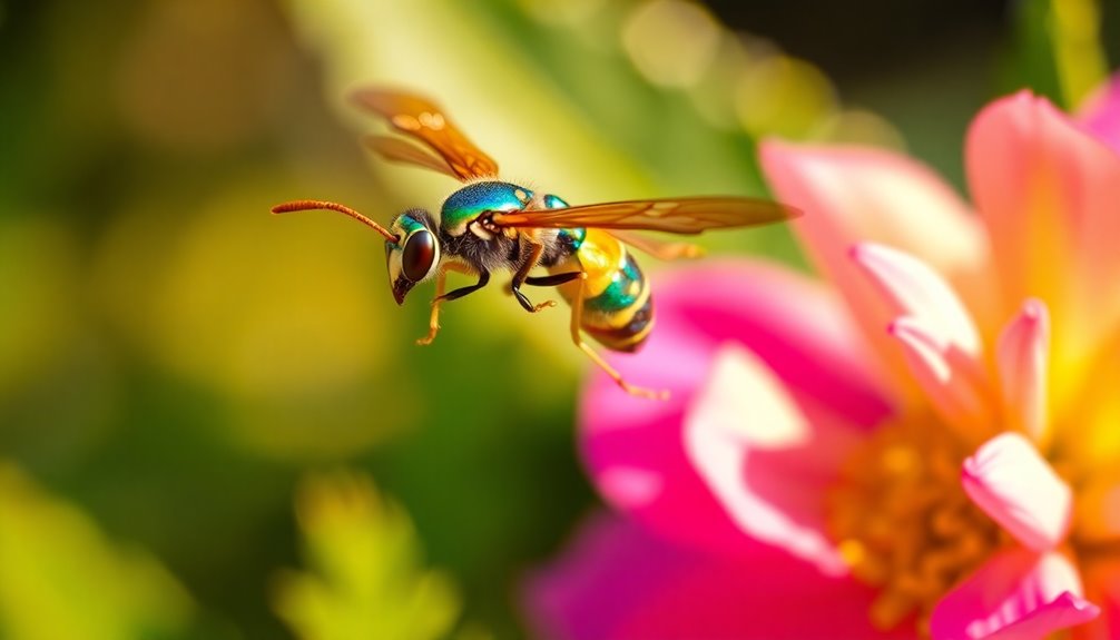 foraging wasps and stinging