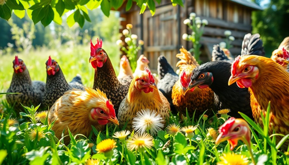 preferred forage for chickens