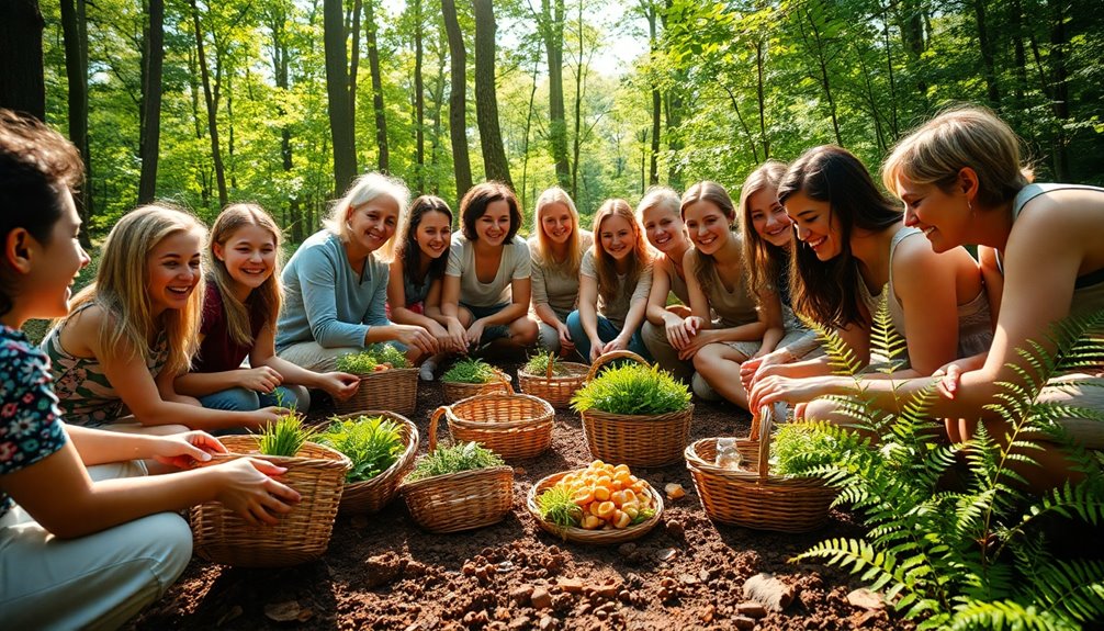 shared food gathering efforts