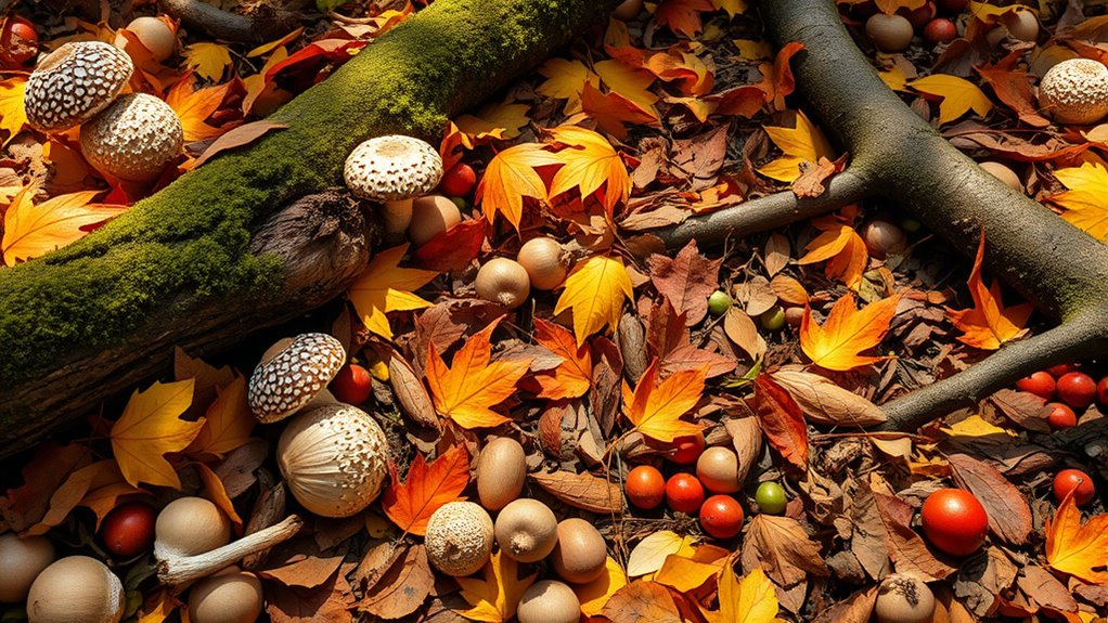 autumn foraging edible bounty