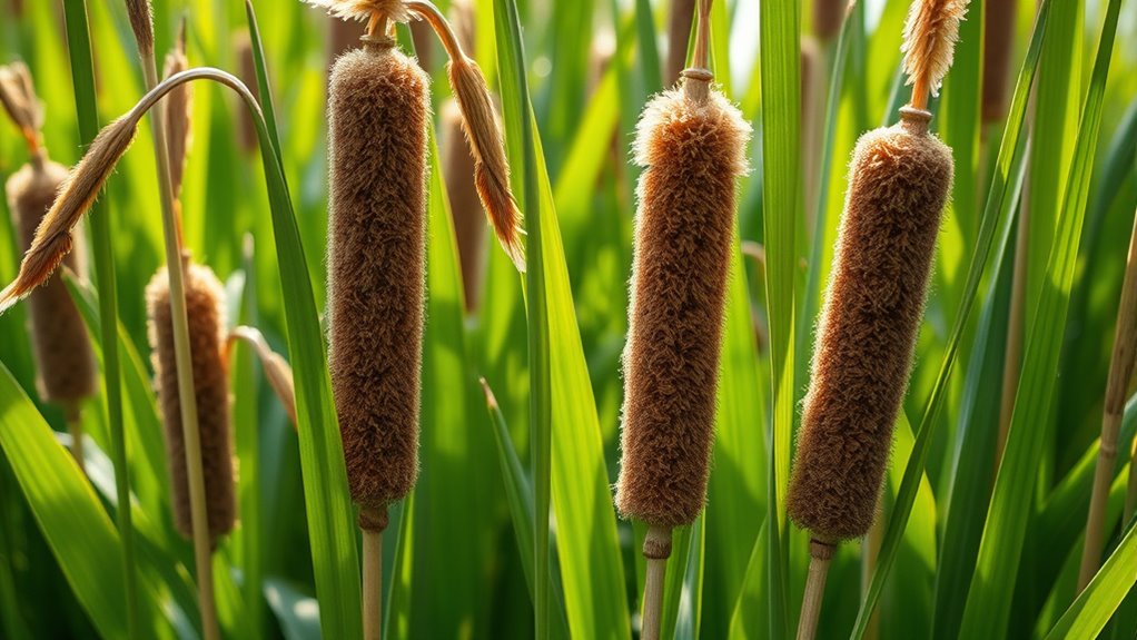 cattail parts for eating
