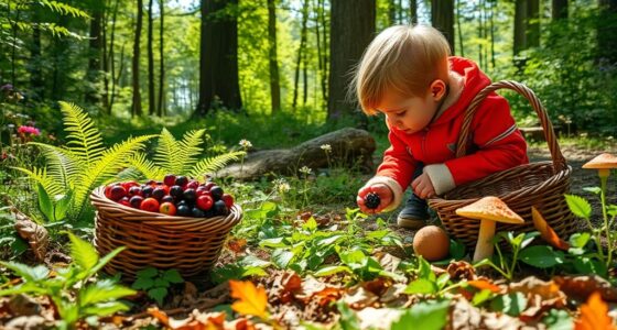 children s foraging adventures portrayed