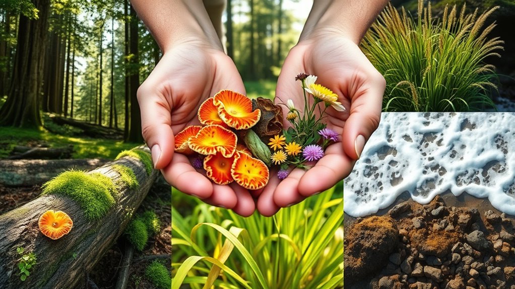 coastal fungi and seaweeds