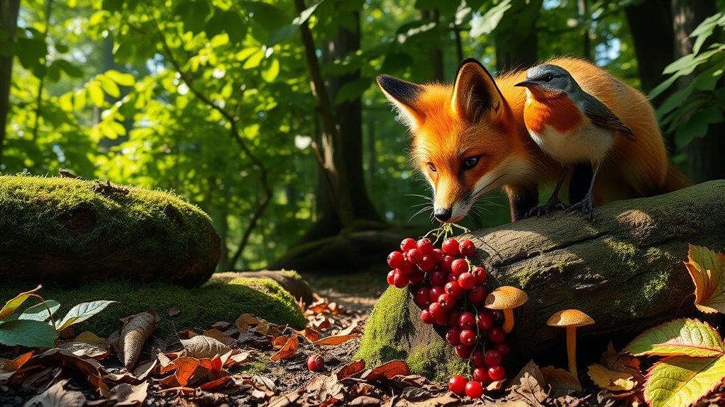 diverse wild food foraging