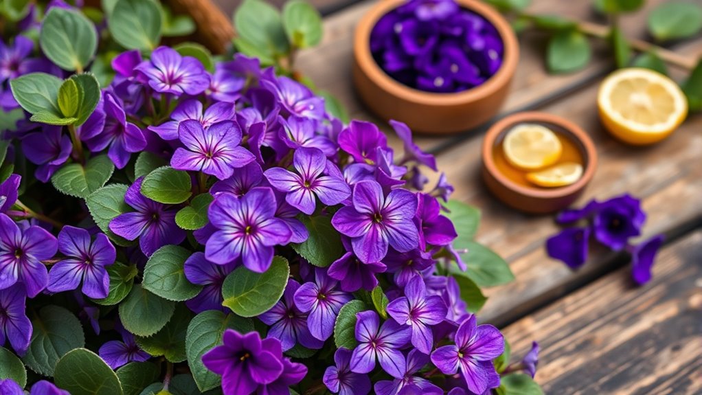 edible violet flower uses