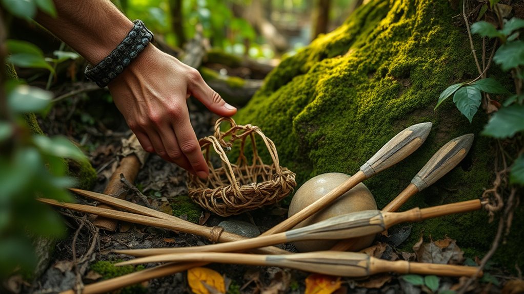 foraged tools for trapping