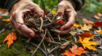 gathering natural fire starters