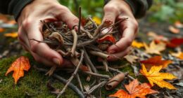 gathering natural fire starters