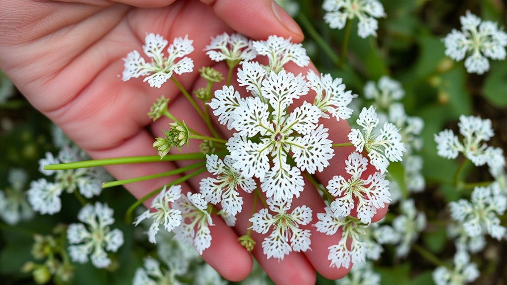 hairy stems carrot scent