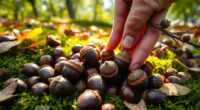 harvesting and processing acorns
