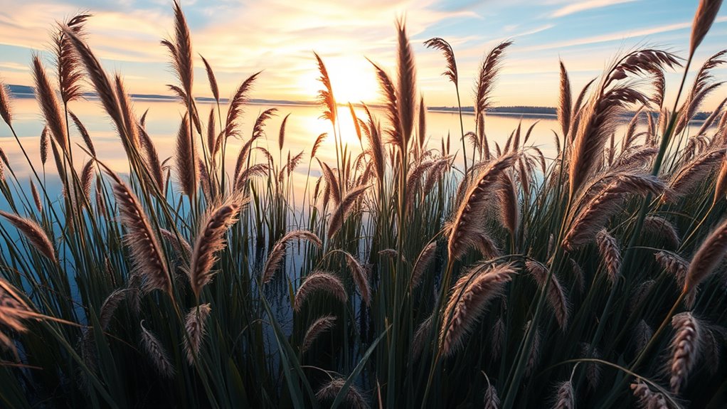 harvesting aquatic wild rice
