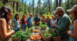learn edible plant harvesting