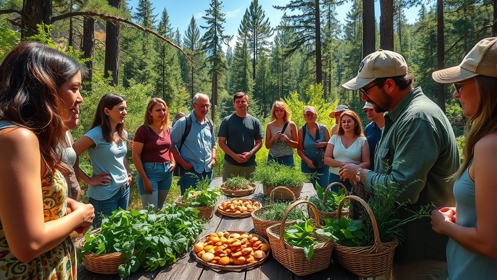 learn edible plant harvesting