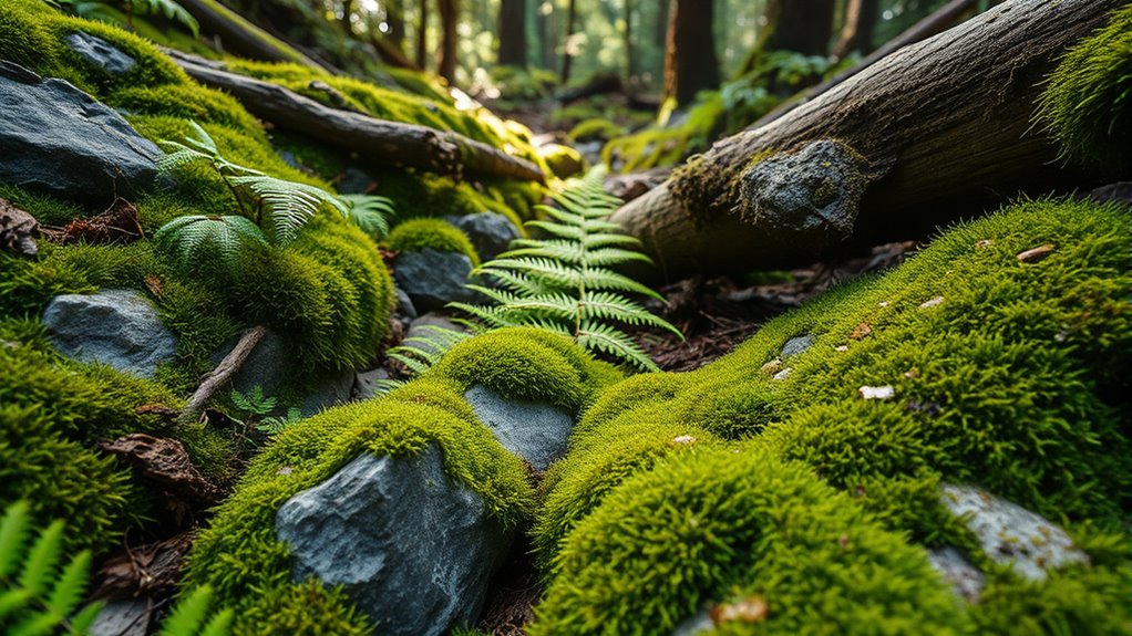 moss growth indicates moisture conditions