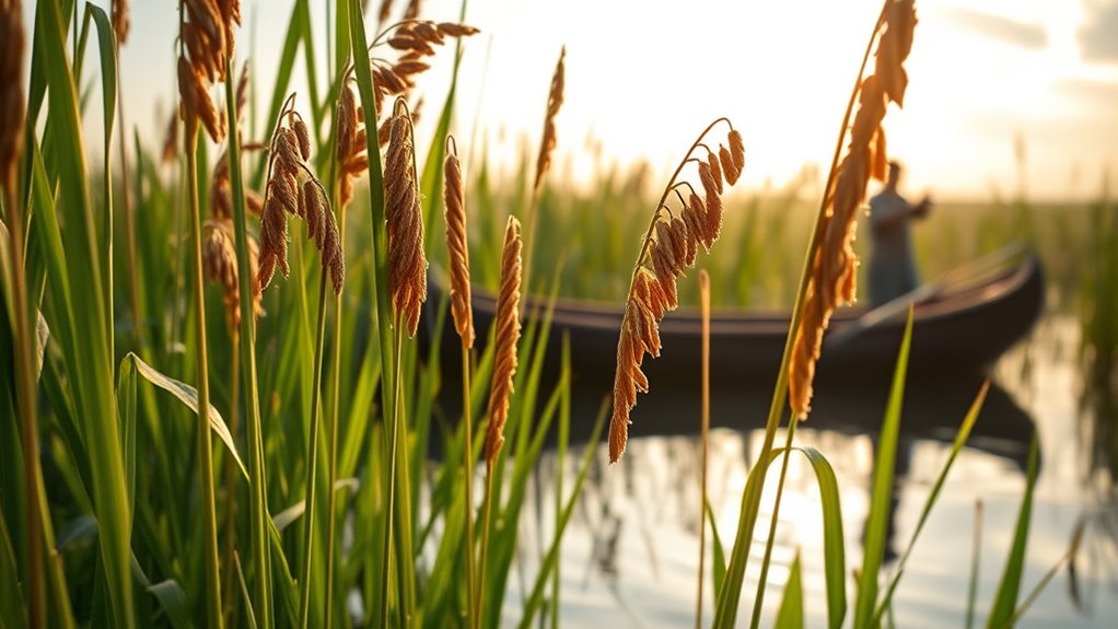 optimal wild rice harvest timing