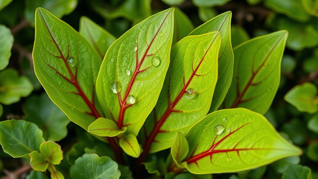 tangy sheep sorrel leaves