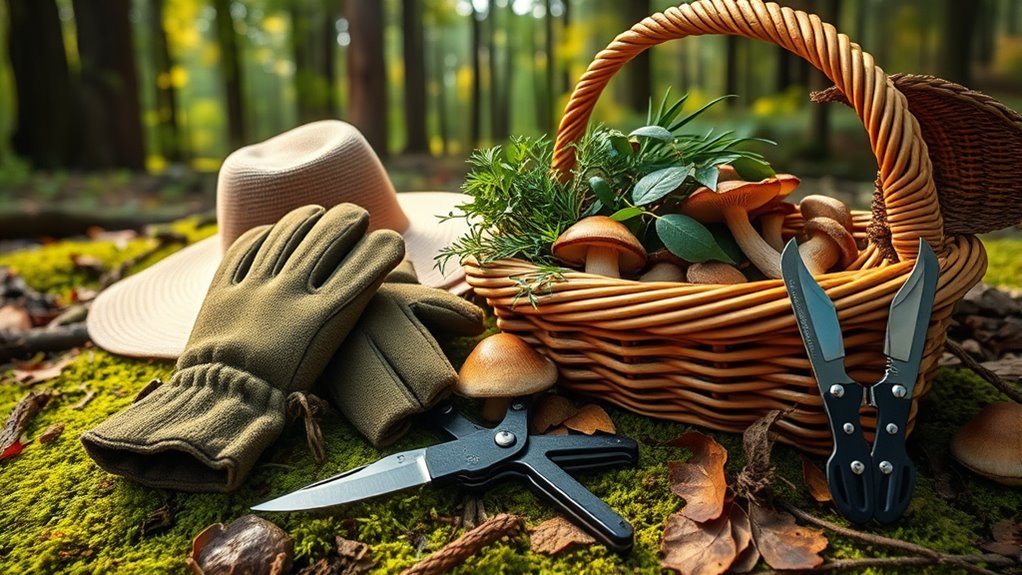 wear protective foraging gear