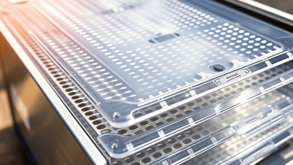 easy to clean dehydrator trays