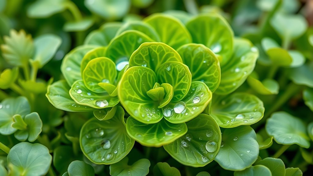 edible perfoliate shady habitat