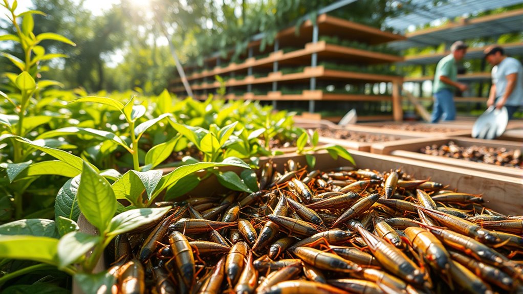 efficient sustainable insect farming