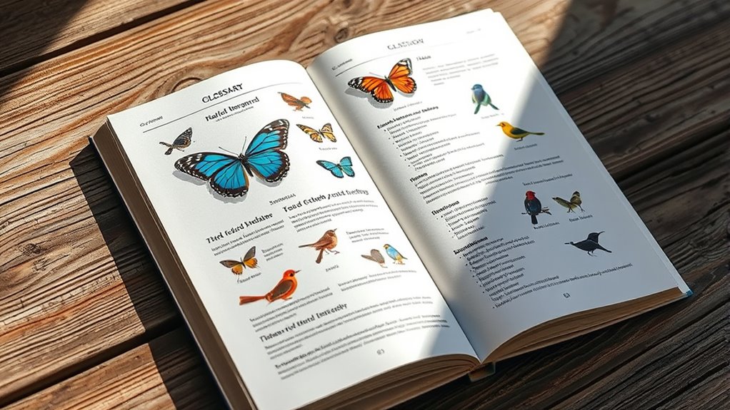 glossaries enhance species identification