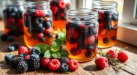 homemade wild berry vinegars