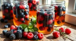 homemade wild berry vinegars