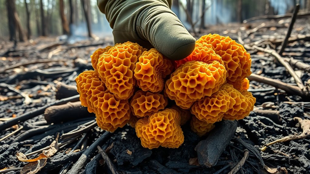 identify genuine burned morels