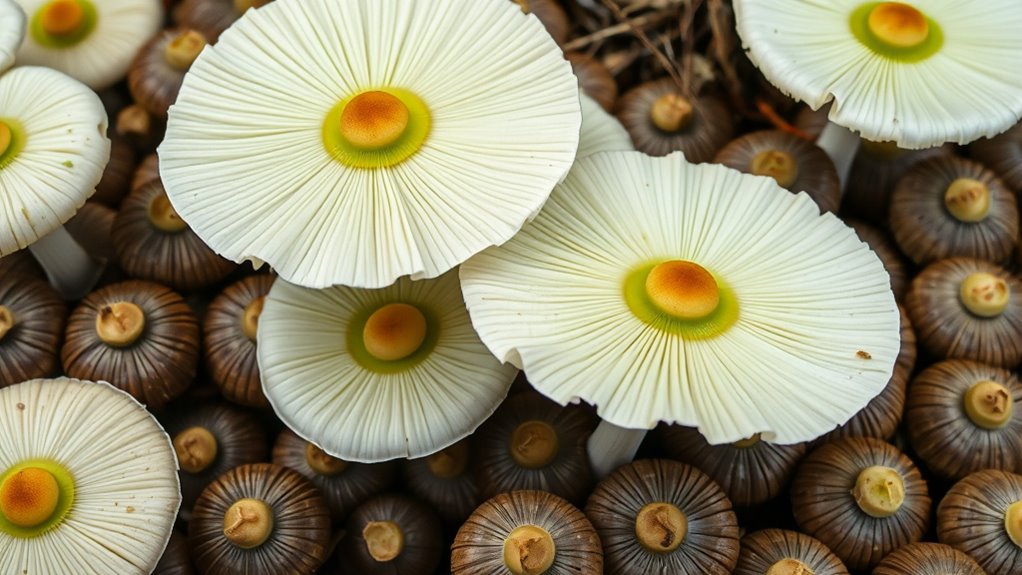 identify green spored mushroom