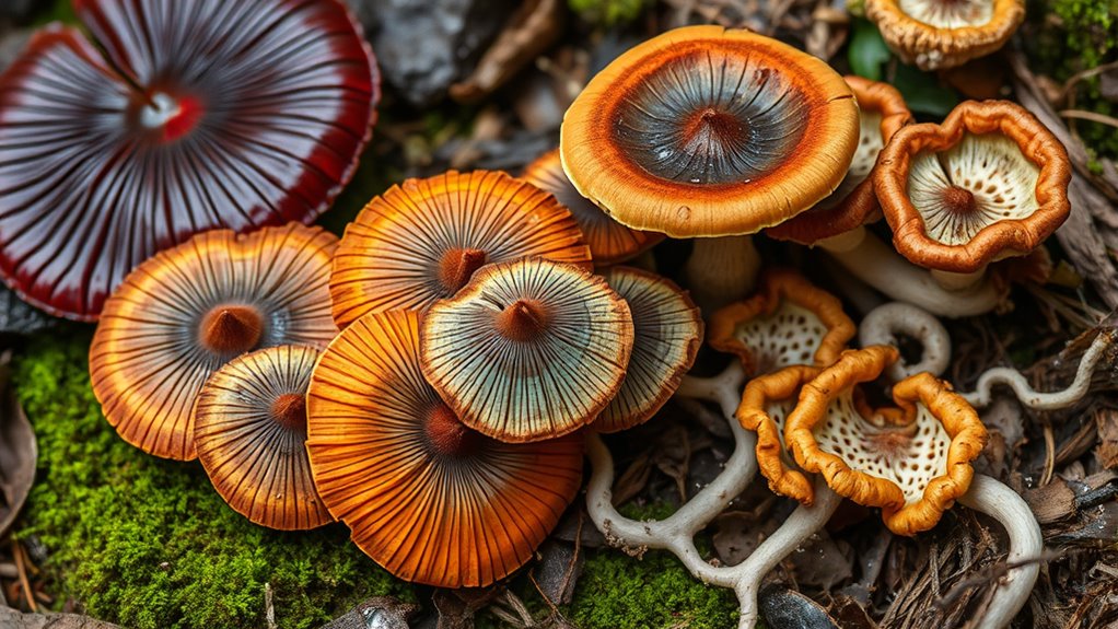 medicinal mushrooms reishi turkey tail