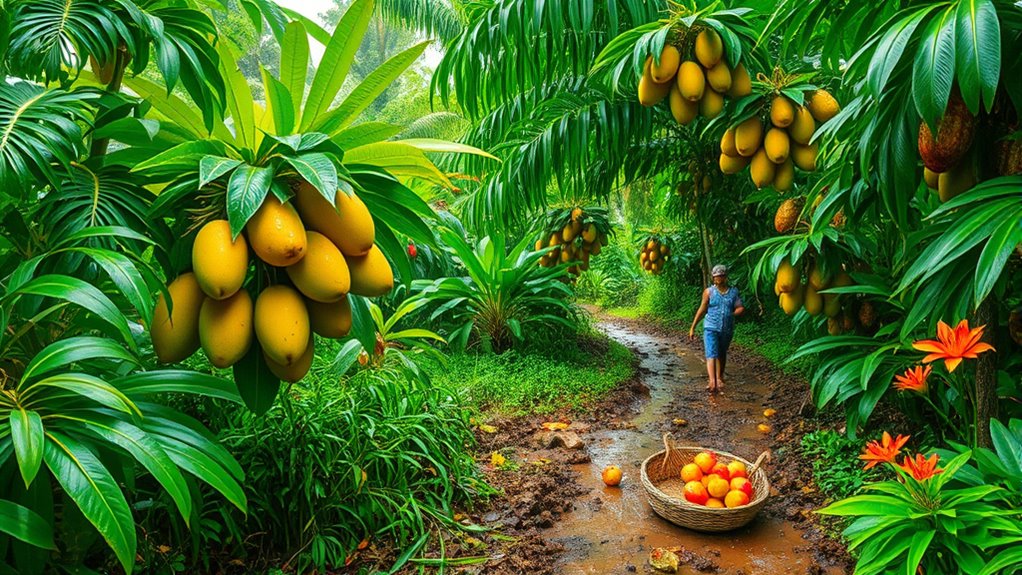 monsoon edible plants abundance