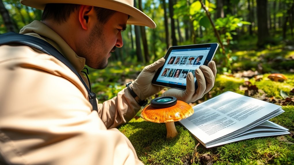 mushroom identification techniques and tools