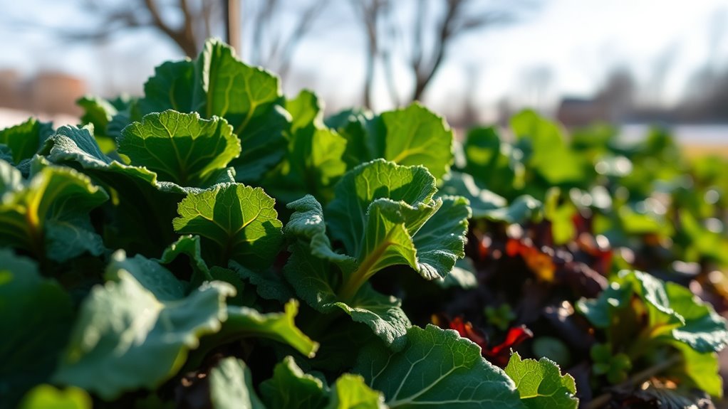 optimal winter greens planting