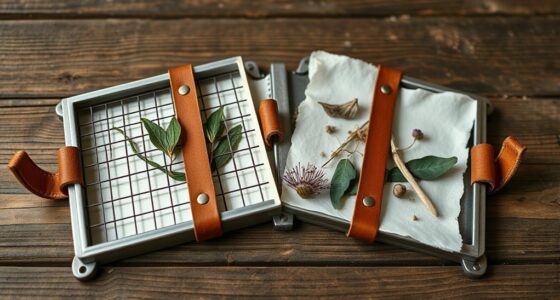 portable collapsible plant press
