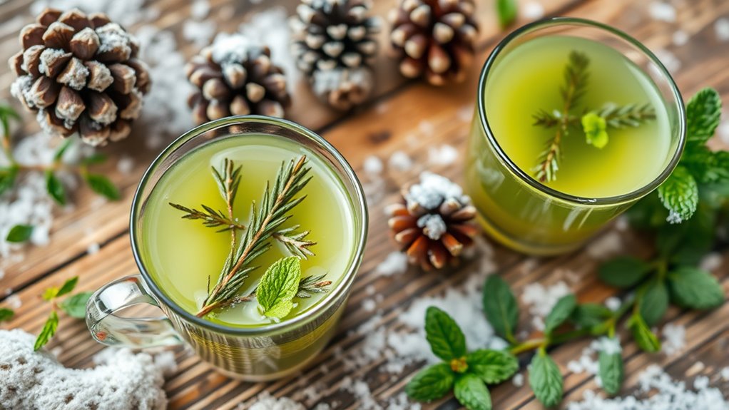 revitalize with pine and mint