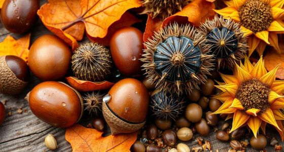 seasonal autumn nut collection