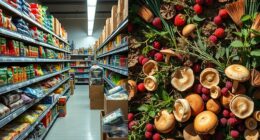 store bought versus foraged emissions